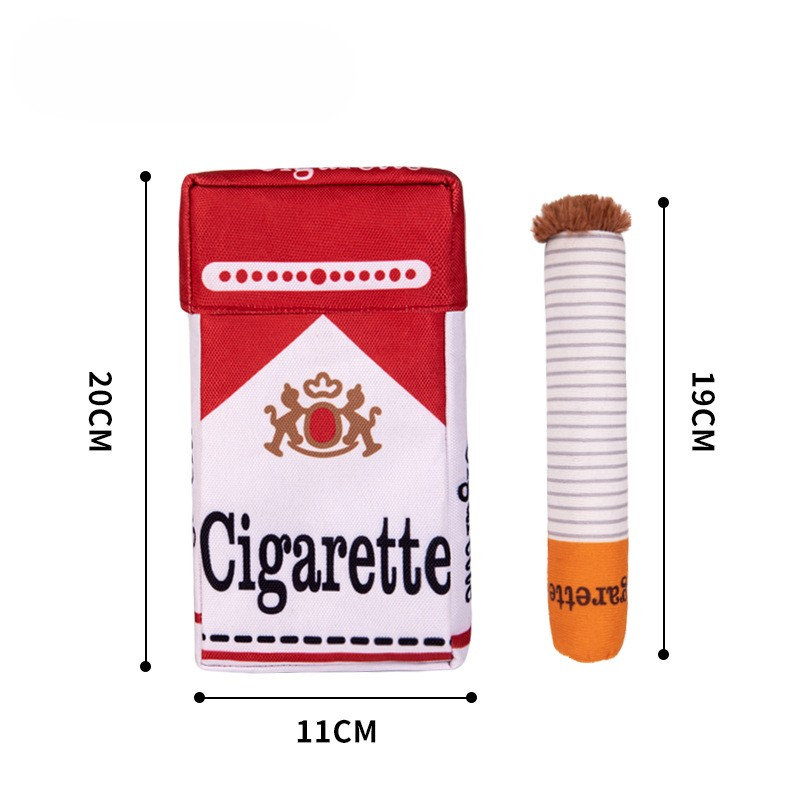 Cigarettes Dog Toy Imitation C - Interactive Squeaky Plush Dog Toy 评论和价格
