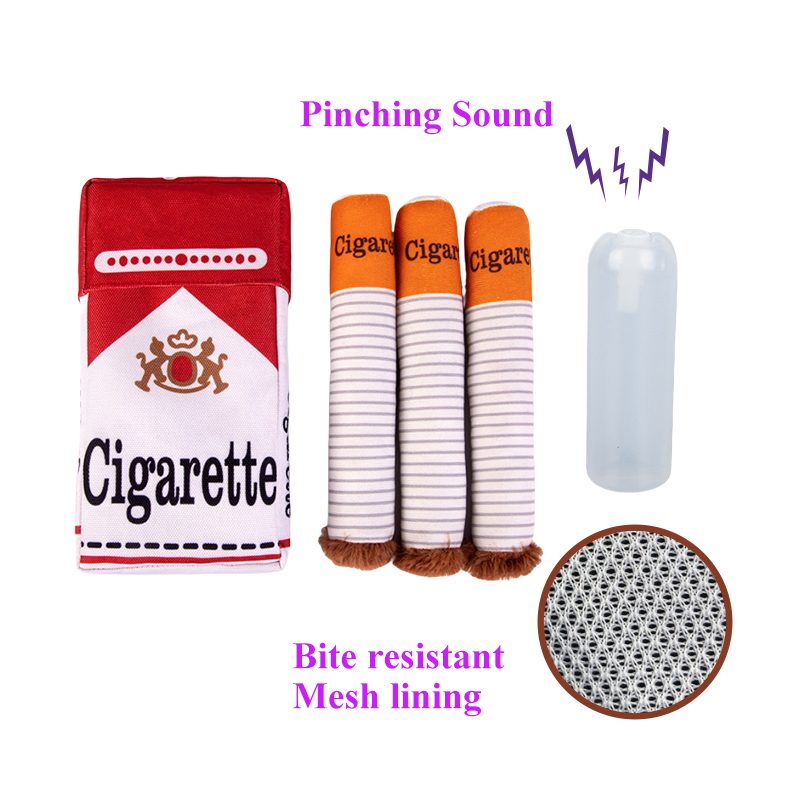 Cigarettes Dog Toy Imitation C - Interactive Squeaky Plush Dog Toy 评论和价格