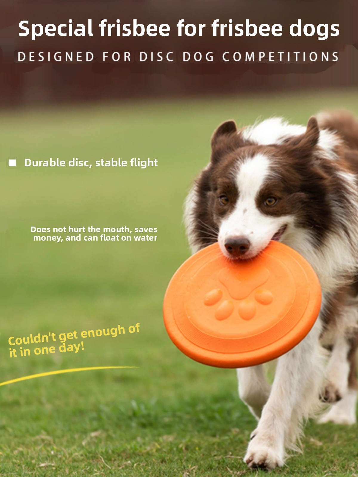 Dog Flying Disc Soft Durable B - Flying Disc Dog Training Toy 评论和价格