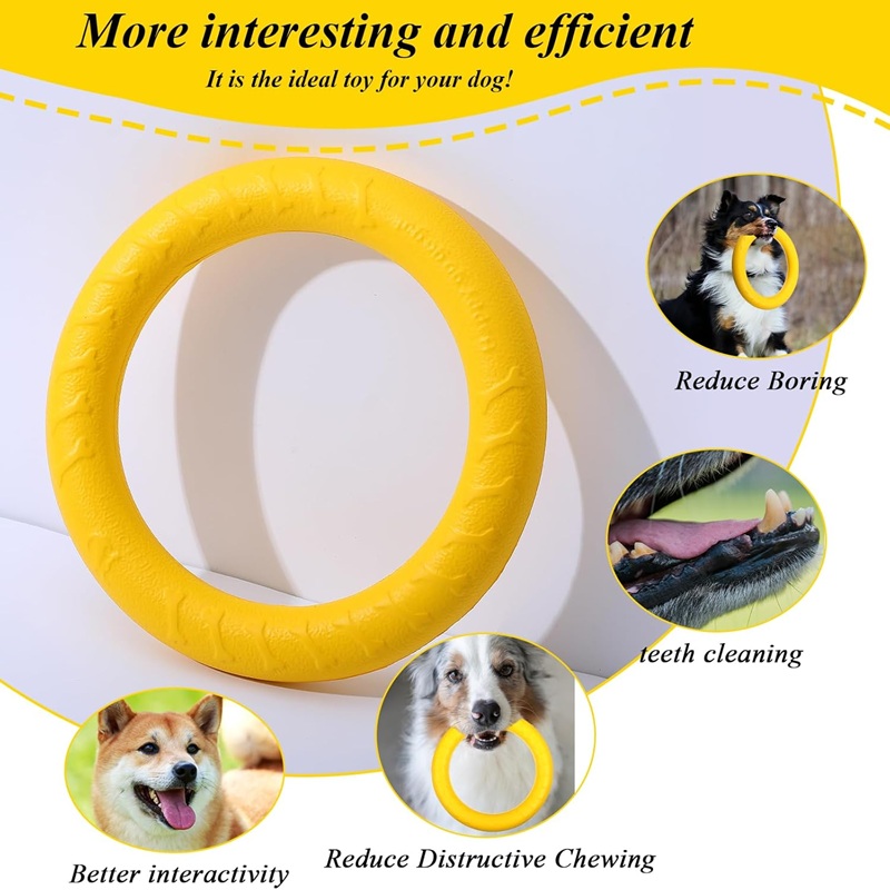 Dog Toys Pet Flying Discs EVA  - Flying Disc Dog Training Toy 评论和价格