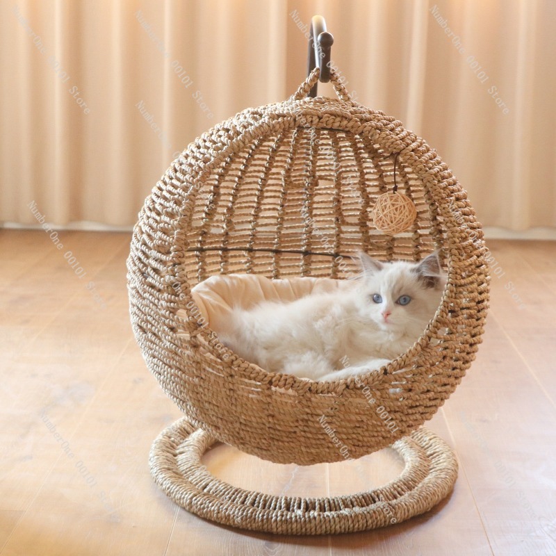 Rattan Cat Hanging Basket Bed  - Pet Beds 评论和价格