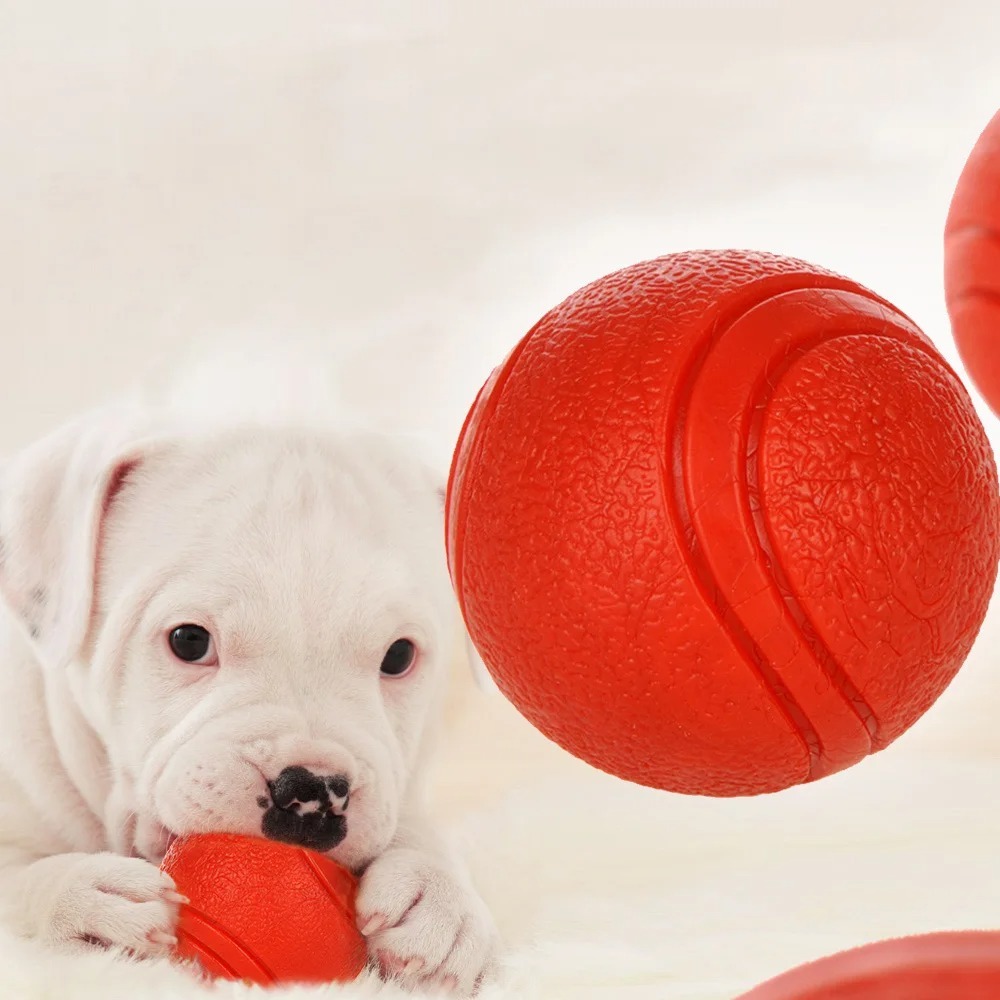 Pet Rubber Solid Ball Dog Trai - Indestructible Dog Chew Toy 评论和价格